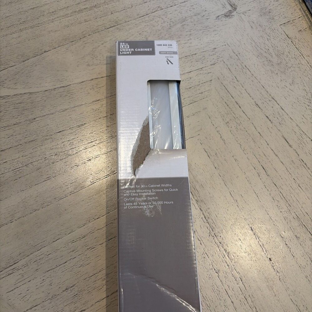 Direct Wire 24 in LED Under Cabinet Light In White Soft White Model